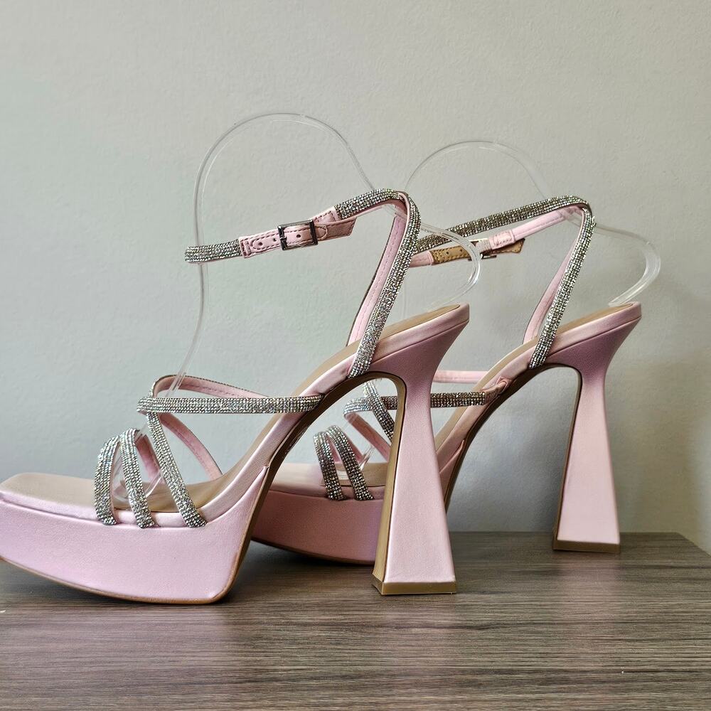 INC International Concepts Ritika Embellished  Platform Dress Sandals Size 9 NWT